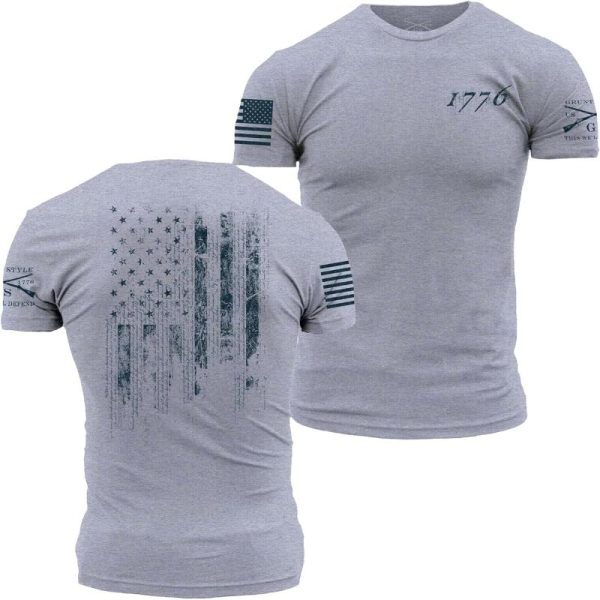 Grunt Style 1776 Flag(Heather Grey) - Grunt Style