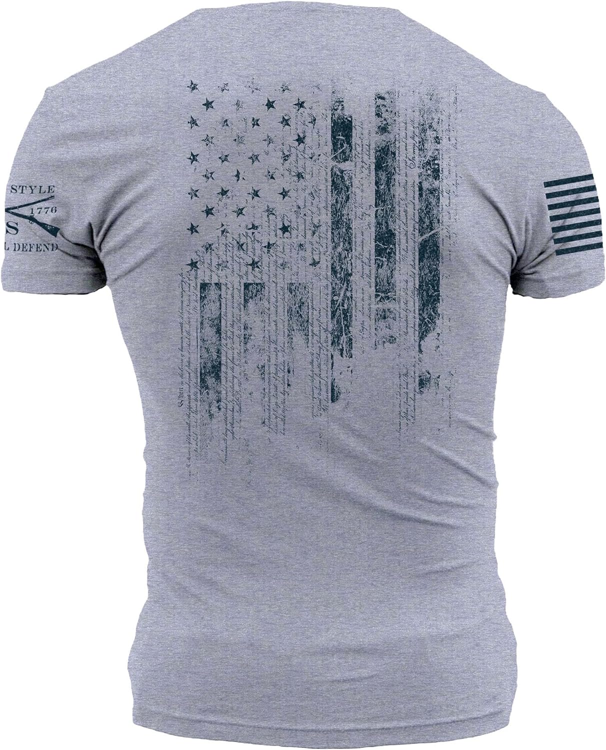 Grunt Style 1776 Flag(Heather Grey) - Grunt Style