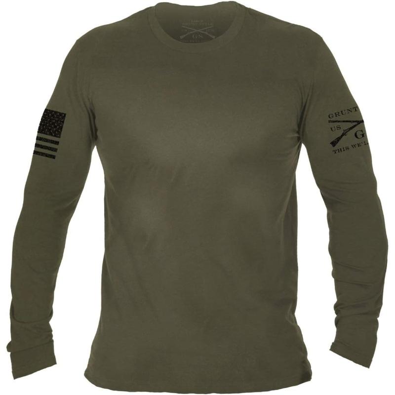 Grunt Style Basic Long Sleeve T Shirt Black Grunt Style