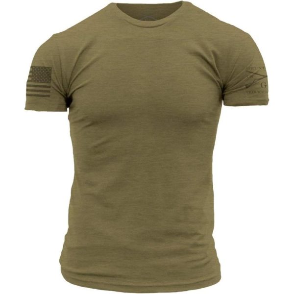 Grunt Style Ghost Basic Crew Men’s T-Shirt(Ghost Military Green ...