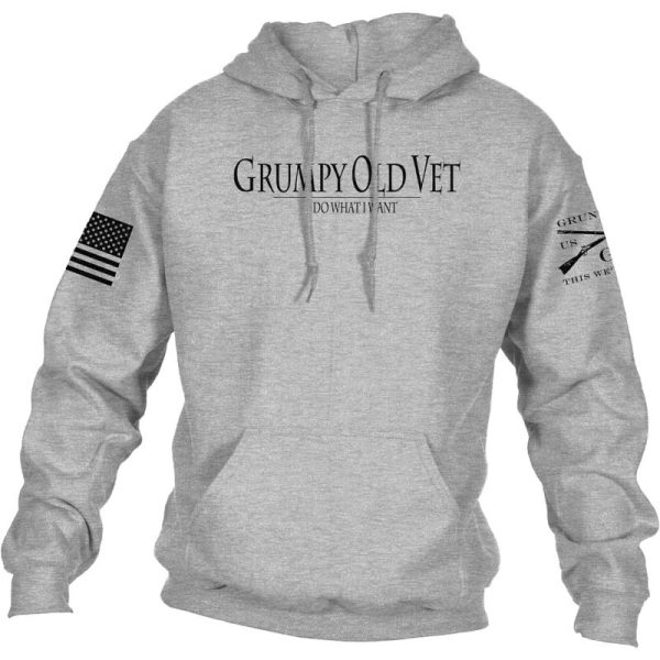 Grunt Style Grumpy Old Vet Hoodie(Sport Grey) - Grunt Style