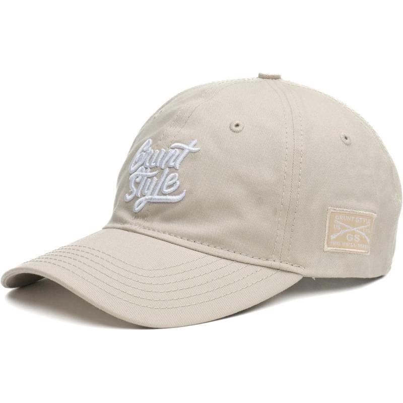 Grunt Style Script Logo Hat (natural, One Size)(grunt Style Script Logo 